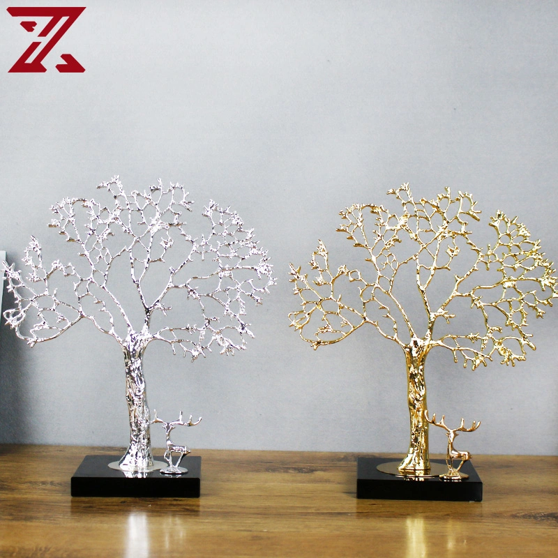 Modern Luxury Metal Home Decorative Ornaments Elk Crafts Tabletop Decor