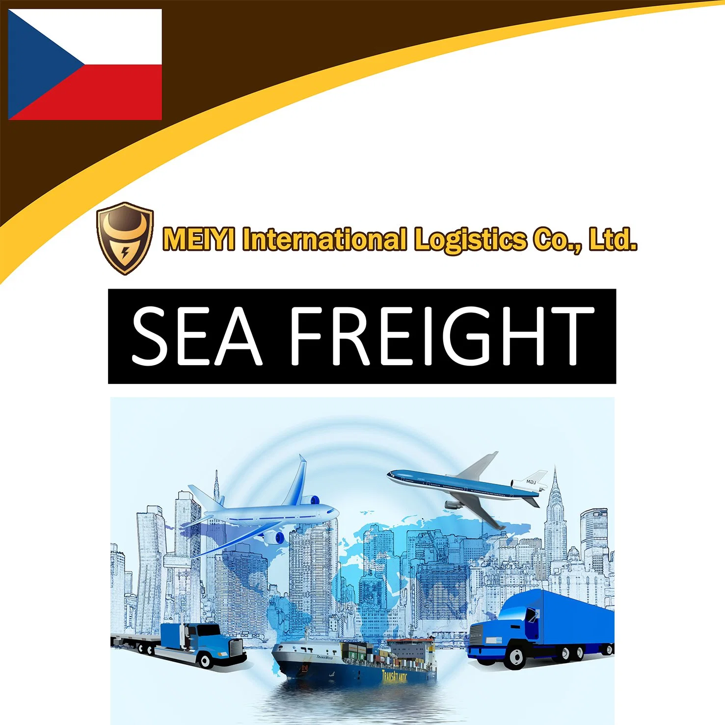 Shipping Services From China to Czech Republic shipping agent express courier services cargo transportation international logistics