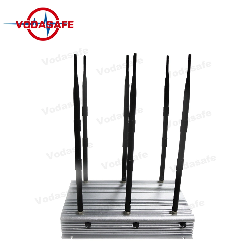 42W de alta potencia WiFi Teléfono Móvil de la&#160;señal de la cárcel de UHF&#160;Jammer 6 Antenas GPS 3G 4G WiFi&#160;&#160;Jammer señal GPS teléfono