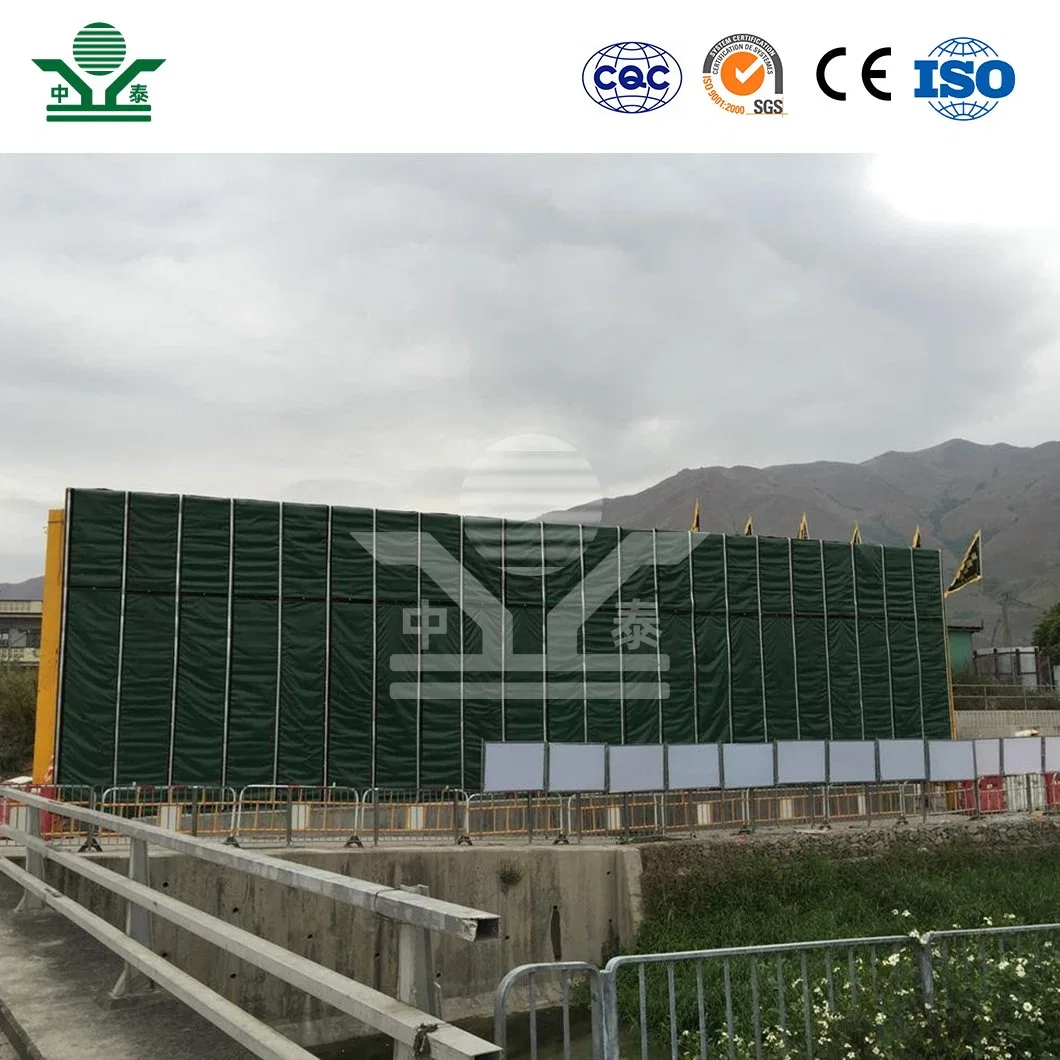 Zhongtai Acrylic Sheet Sound Barrier Original Factory Acoustic Fence Construction Glass Acrylic Material Noise Barriers for Construction Sites