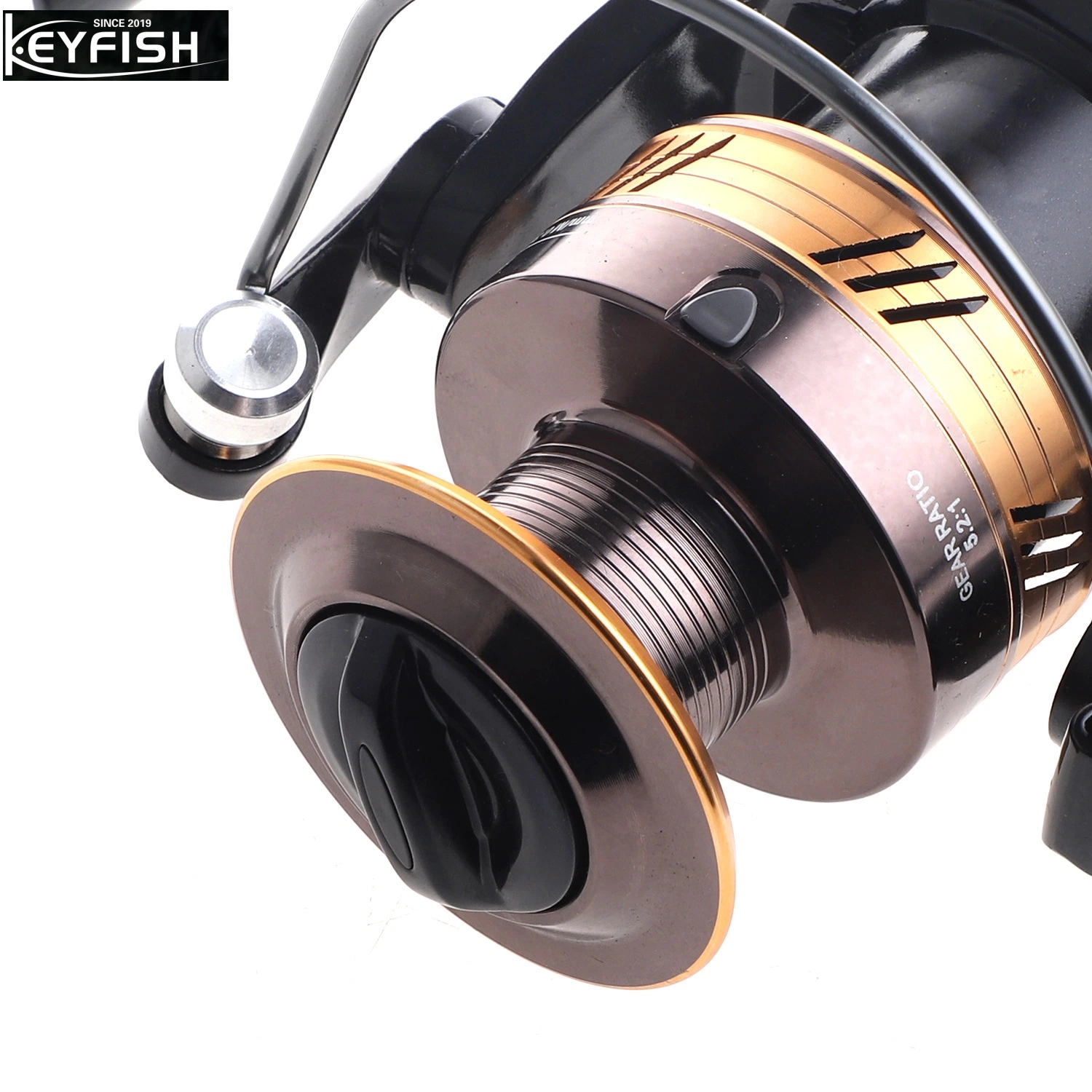 Keyfish Sales Well Power FC1000-7000 Gear Ratio 5.2: 1 Handle Good Quality Fishing Reels Spinning Reel