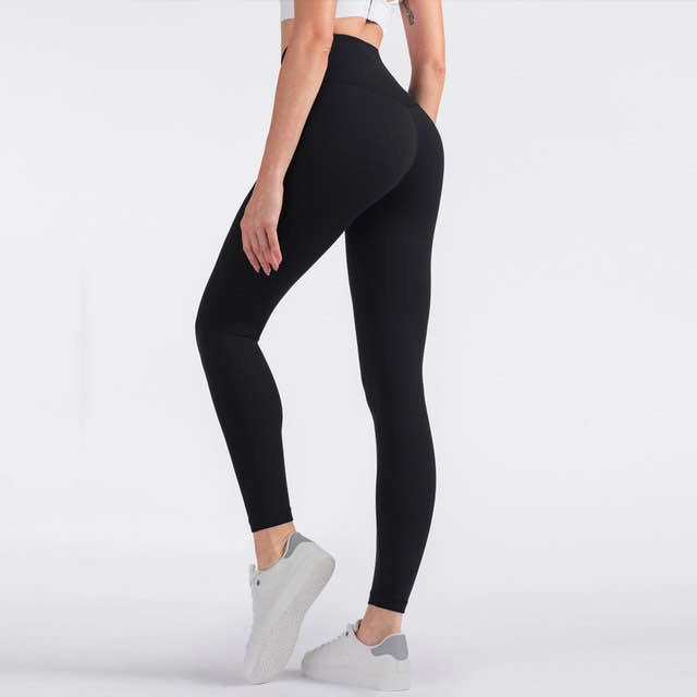 Les femmes salle de gym Butt Scrunch jambières Compression pantalon taille haute d'entraînement yoga