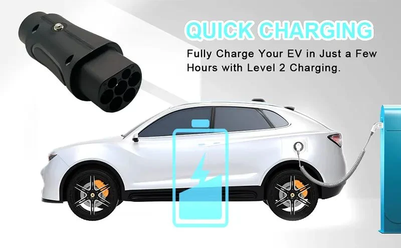 New Energy Car Auto Converter European AC Pile to American Saej1772 Portable EV Charger Adapter