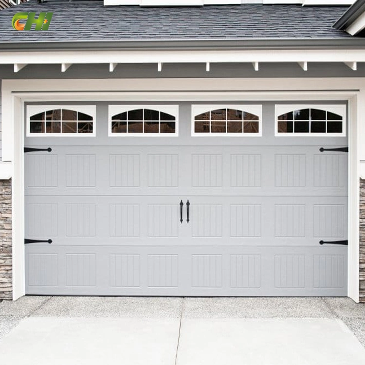 Thermal Insulated USA Panel Automatic Garage Door 16X8 Electric Bifolding Stainless Steel Aluminum Sectional Doors