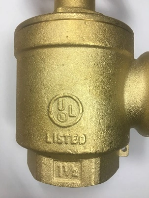 UL Listed FM Approved Pressure Adjustable Angle Fire Hose Valve