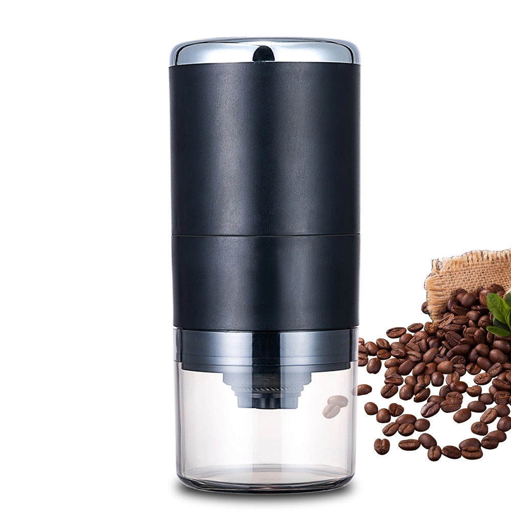 Mini cerámica cónica Burr Cafetera eléctrica de carga USB Molinillo molinillo de café con cepillo de limpieza