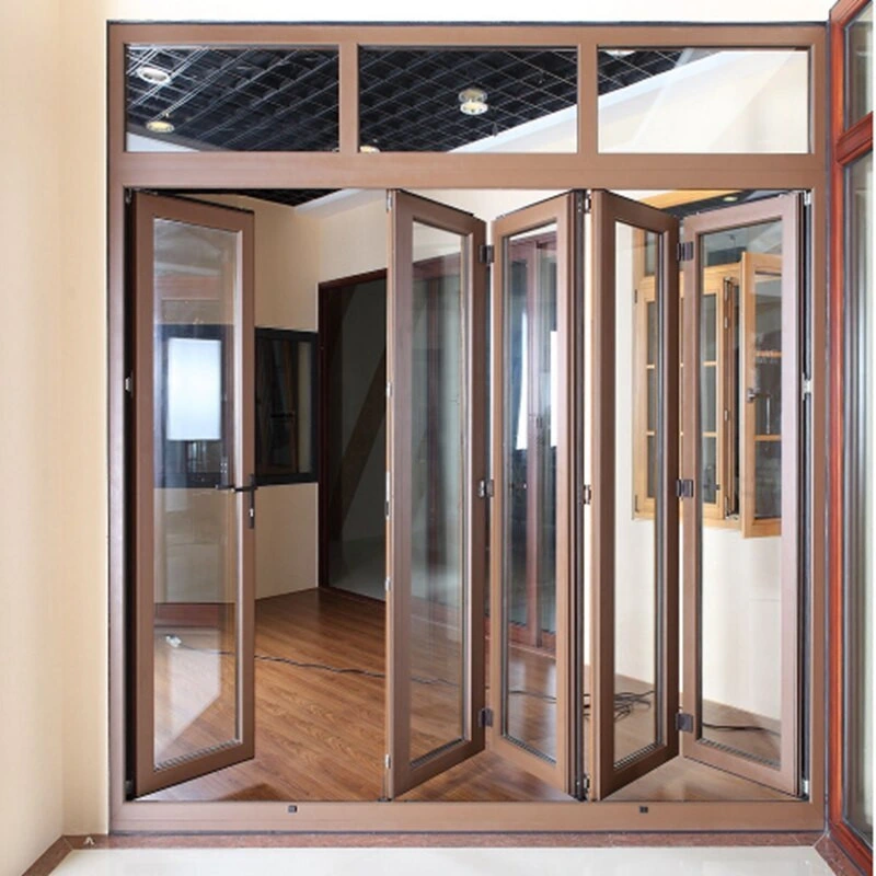 Metal Interior/Exterior Door Glass Folding Door