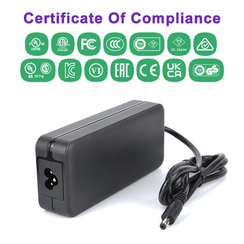 12V 15V 18V 24V 30V 36V 48V 4A 5A 6A 7A 8A 10A 15A 20A Desktop Power Adapter EMC FCC UL cUL PSE GS Ukca SAA C-Tick Kc Kcc Desktop Power Supply