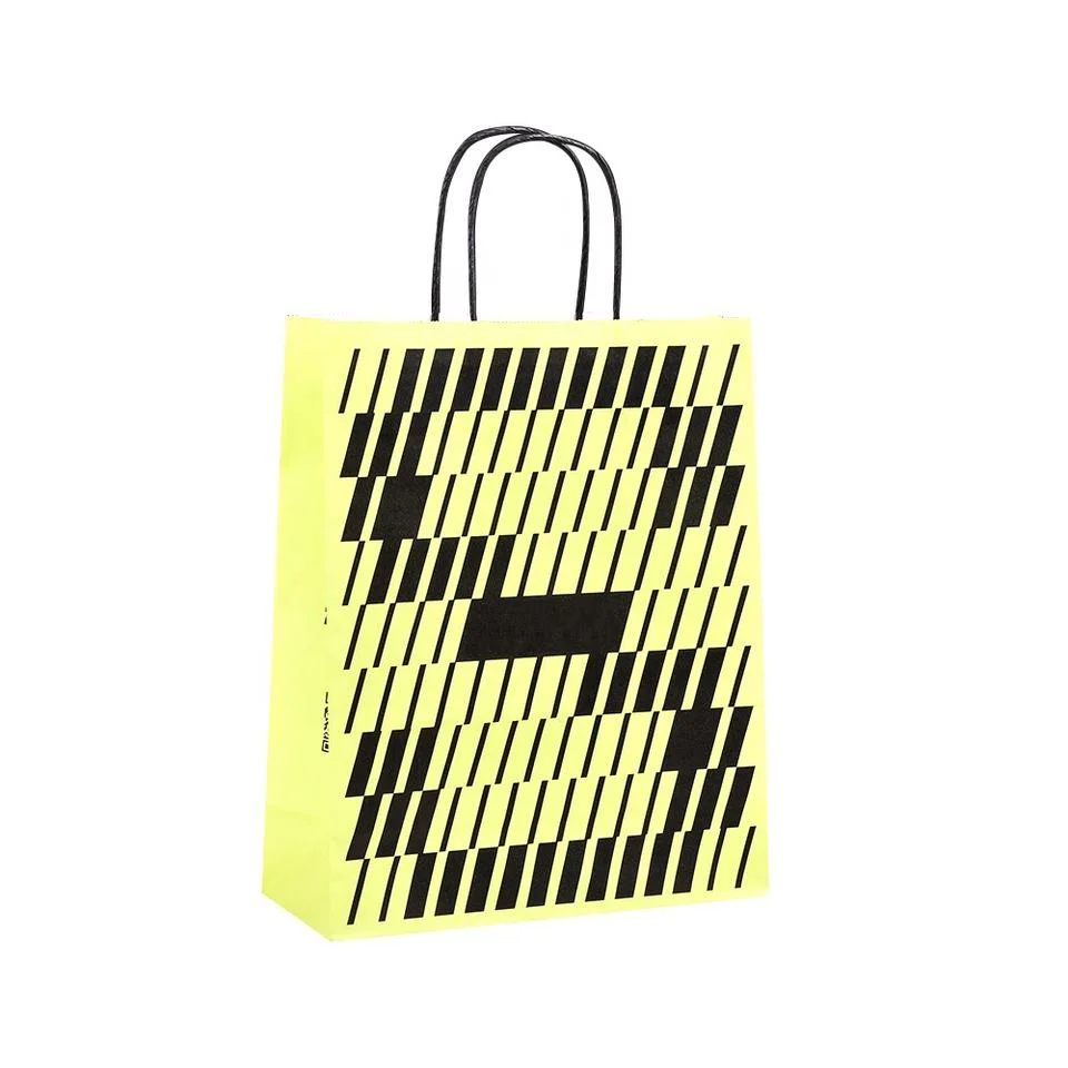 Full Printing with Logo Luxury Shopping Kraft Paper Bag for Clothing