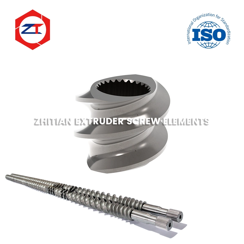 High Performance Plastic Machinery Double Compounding Twin Screw Extruder Spare Parts Corrion Resistance Extruder Screw Barrel Segment Spare Parts Screw Element