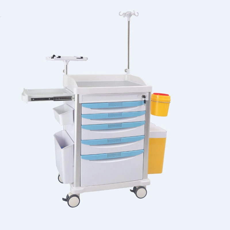 Hospital ABS Crash Cart and Clinics Trolley