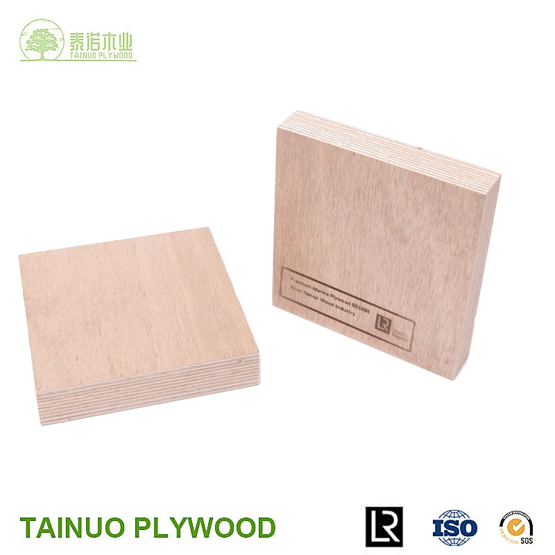 Waterproof A Grade Red Okoume Wood Grain Plywood