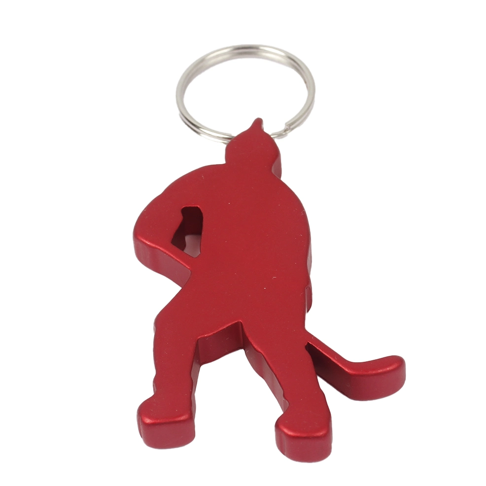 Custom Skier Keychain Bottle Opener Durable Aluminium Alloy Bottle Opener