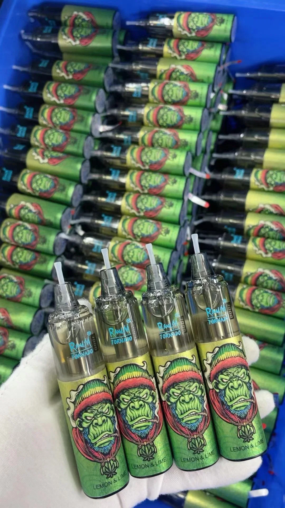 Desechables personalizados directamente de fábrica de R&amp;M Tornado 600 800 1700 2500 3000 4000 5000 5200 6000 7000 8000 9000 10000 bocanadas Vape bares