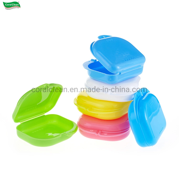 Manufacturer Logo OEM Cleaning Bath Box Denture Case Keep Clean