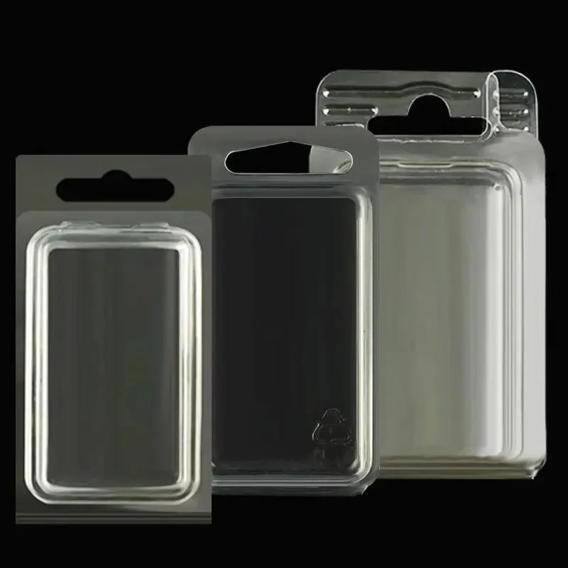 Custom Logo High quality/High cost performance Folded Trays Sliding Card Clear Box Trays Clamshell Blister Packing