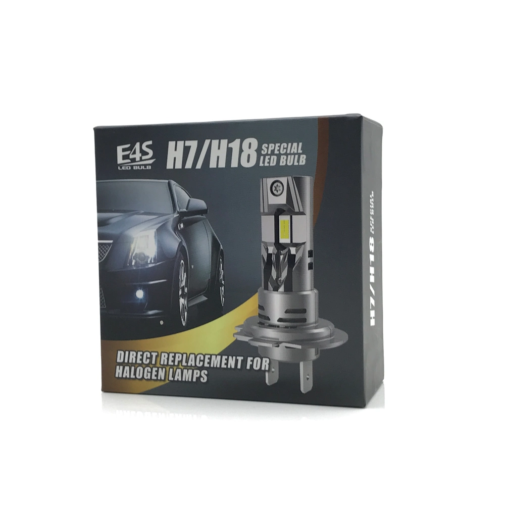 E4S 55W 54000lm 1: 1 ampoule halogène standard compacte H7 LED Phare avec ventilateur intégré