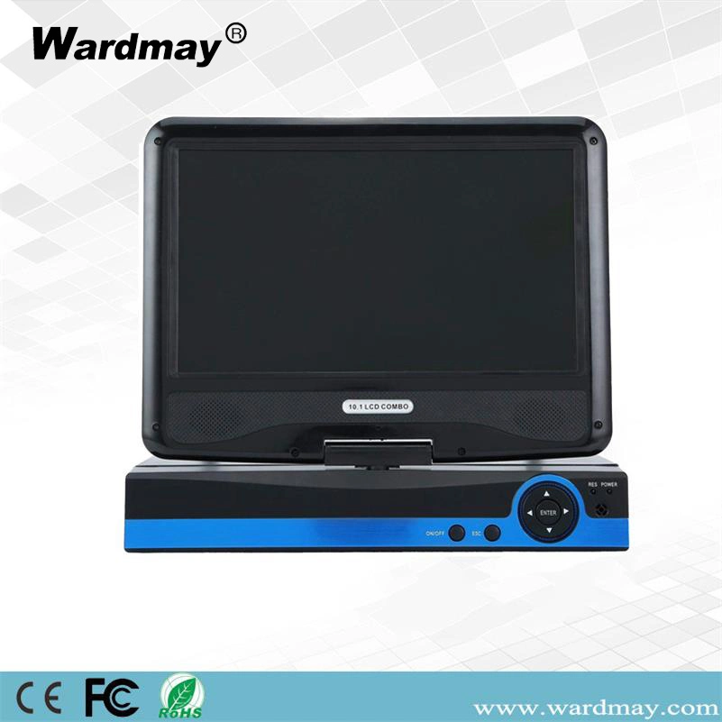 Wdm 4chs 1080P Network Ahd DVR with 10inch LCD Screen