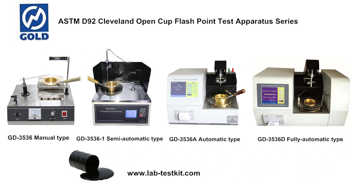 ASTM D92 Semi-Automatic Type Flash and Fire Points by Cleveland Open Cup Tester