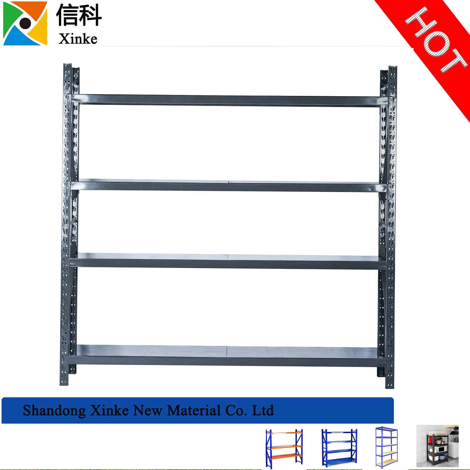 Good Service Conventional Adjustable Stack Corrosion-Protection Steel Warehouse Rack Angle Shelf