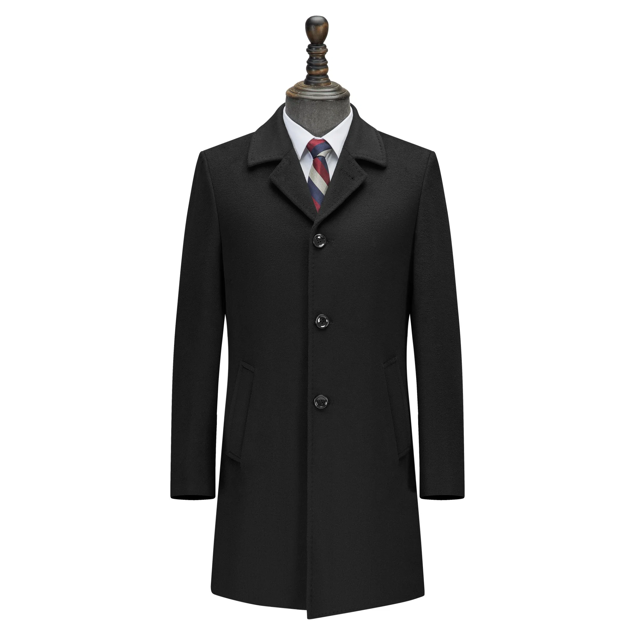 50% Wool Business Talks Men&prime; S Long Winter Coat Spot Goods Made in China