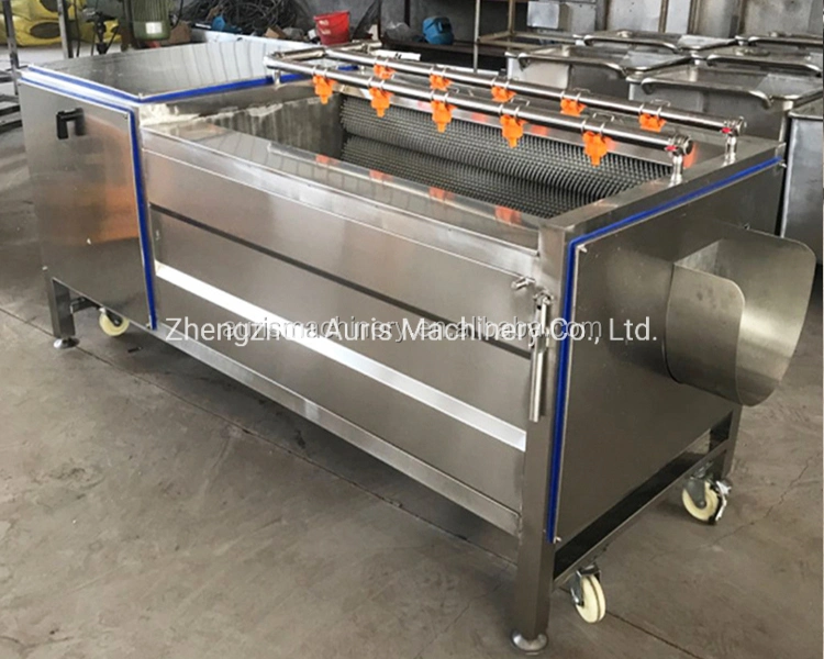 Automatic Fruit Vegetables Cleaning Peeling Machine Potato Radish Sweet Potato Shell Pig Hoof Cleaner Roller Machine