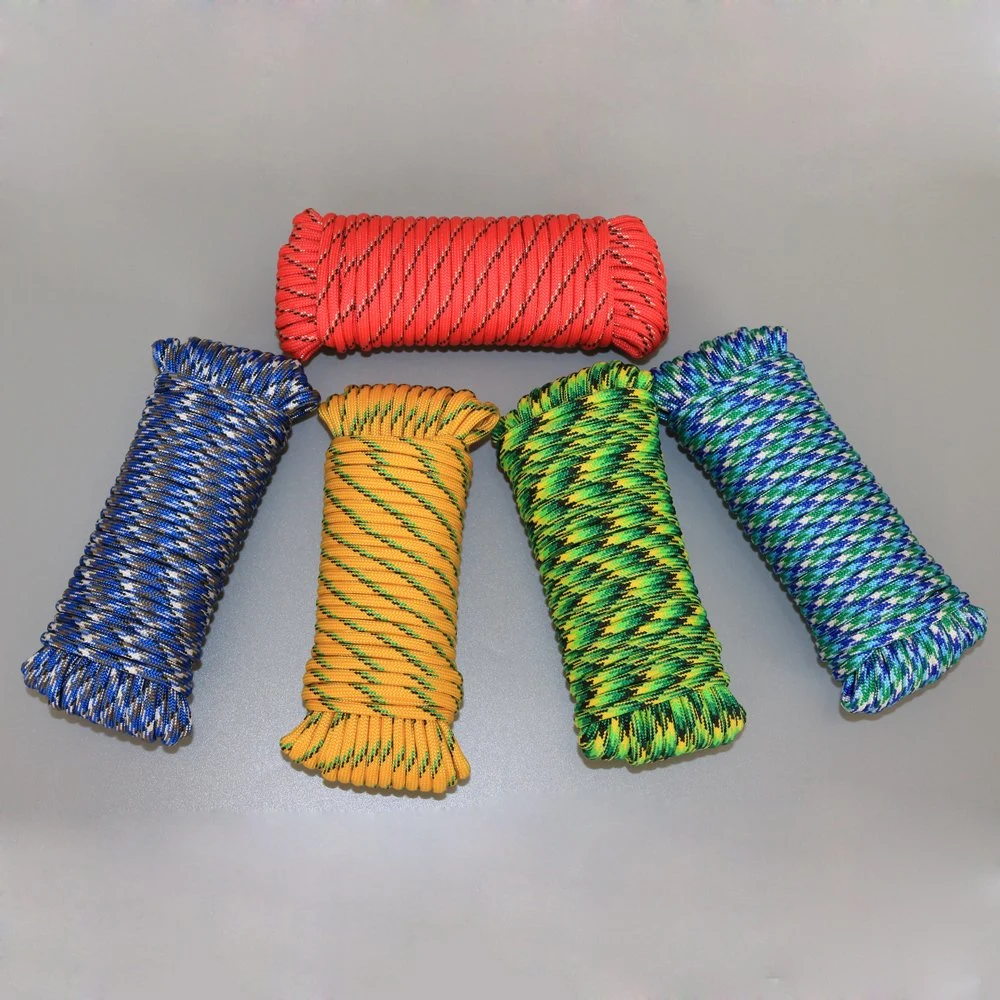 Packaging 4mm Colorful Paracord Braided&#160; Polypropylene&#160; Rope&#160;