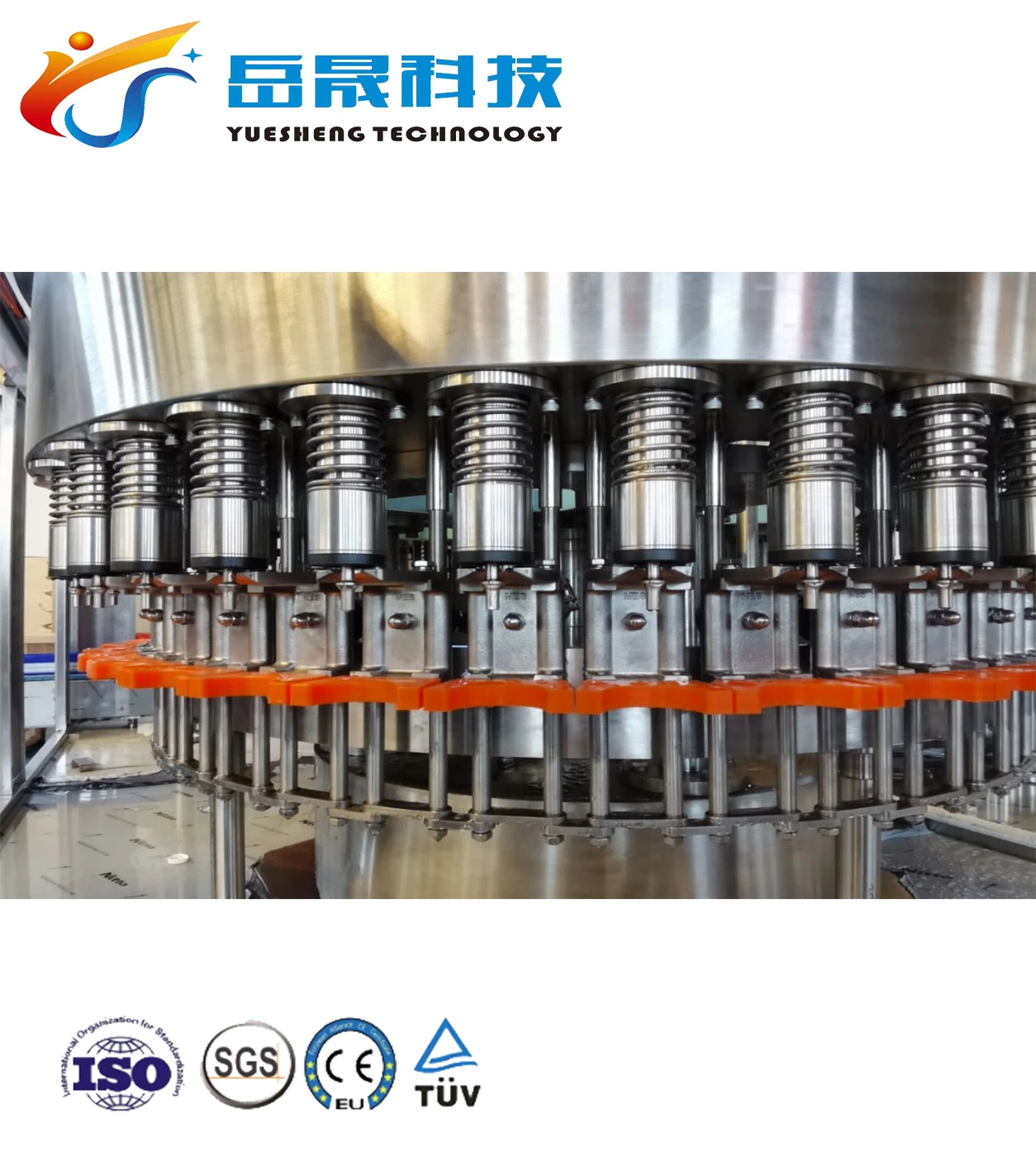 Ushine Carbonated Water Filling Machine Automatic 200-2000ml Pet Bottled Soft Drink Production Line