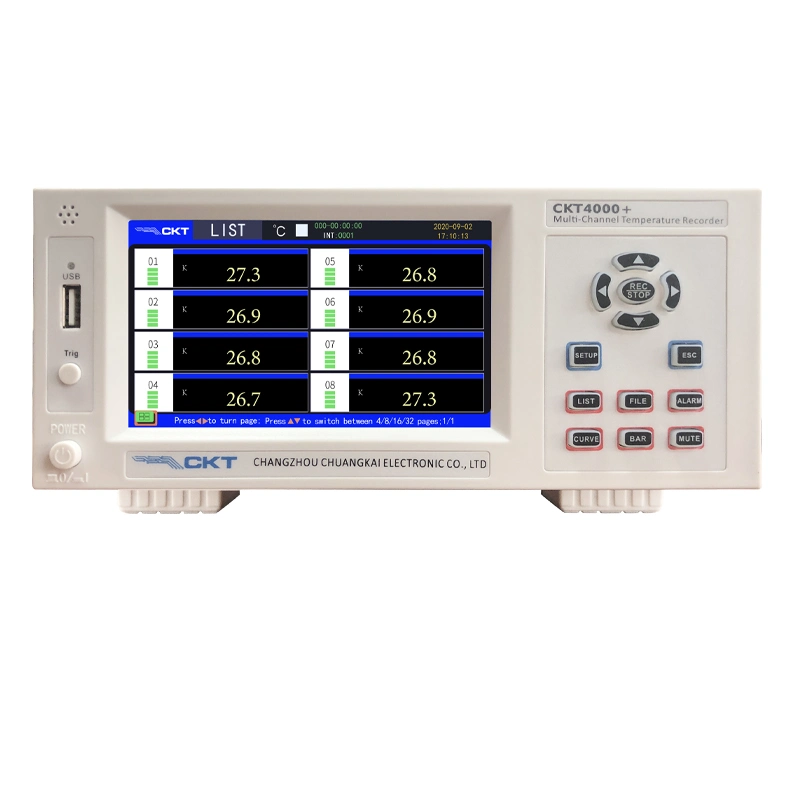 Ckt4000+ de 64 canales instrumento Registrador de temperatura multicanal de la temperatura