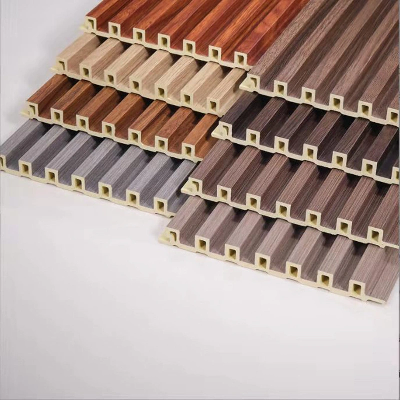 Building Material Integrated WPC Fluted Board Decorative Wall Covering Panel