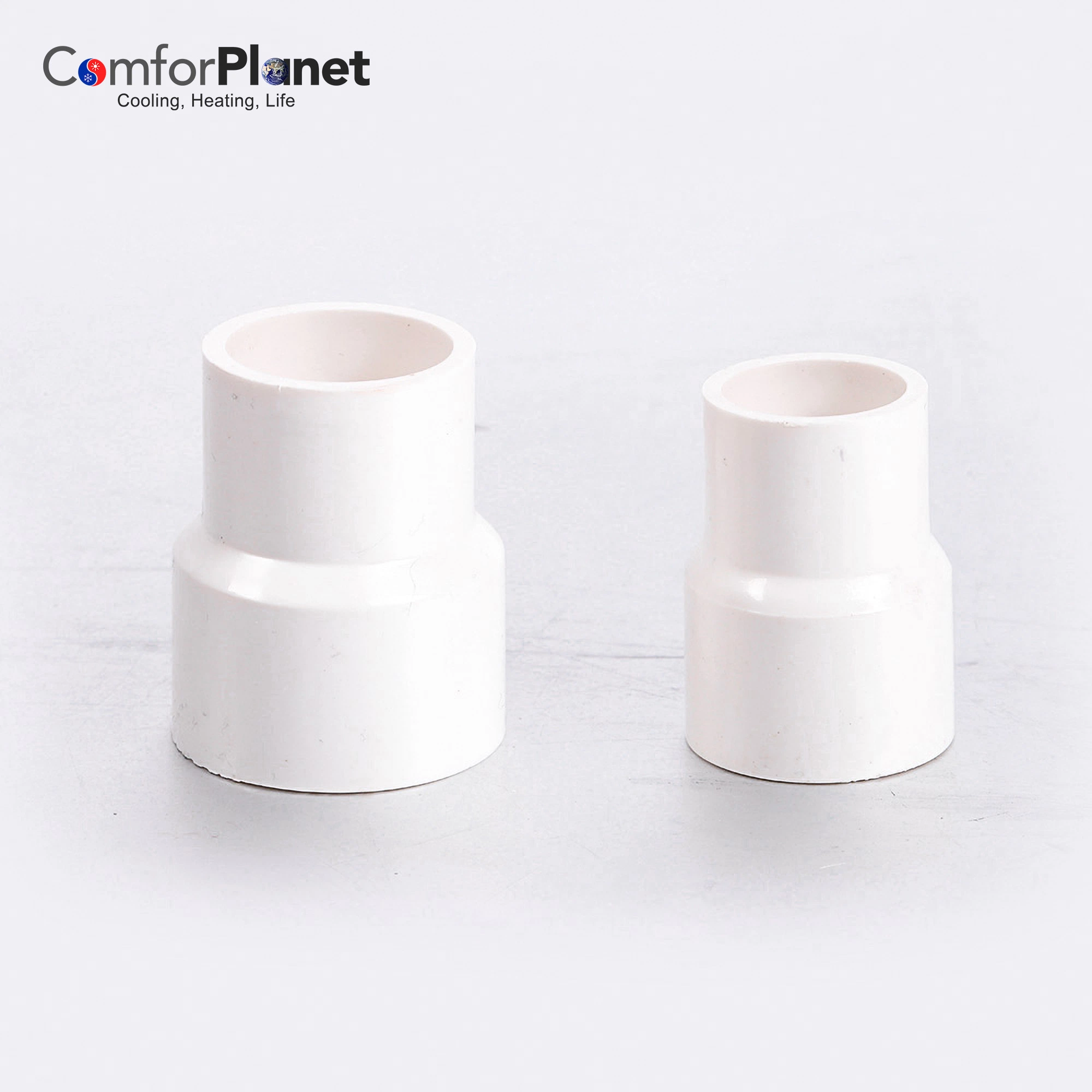 Rigid Drain Pipe Accessories Fitting Reducer for Connecting PVC Rigid Ducts