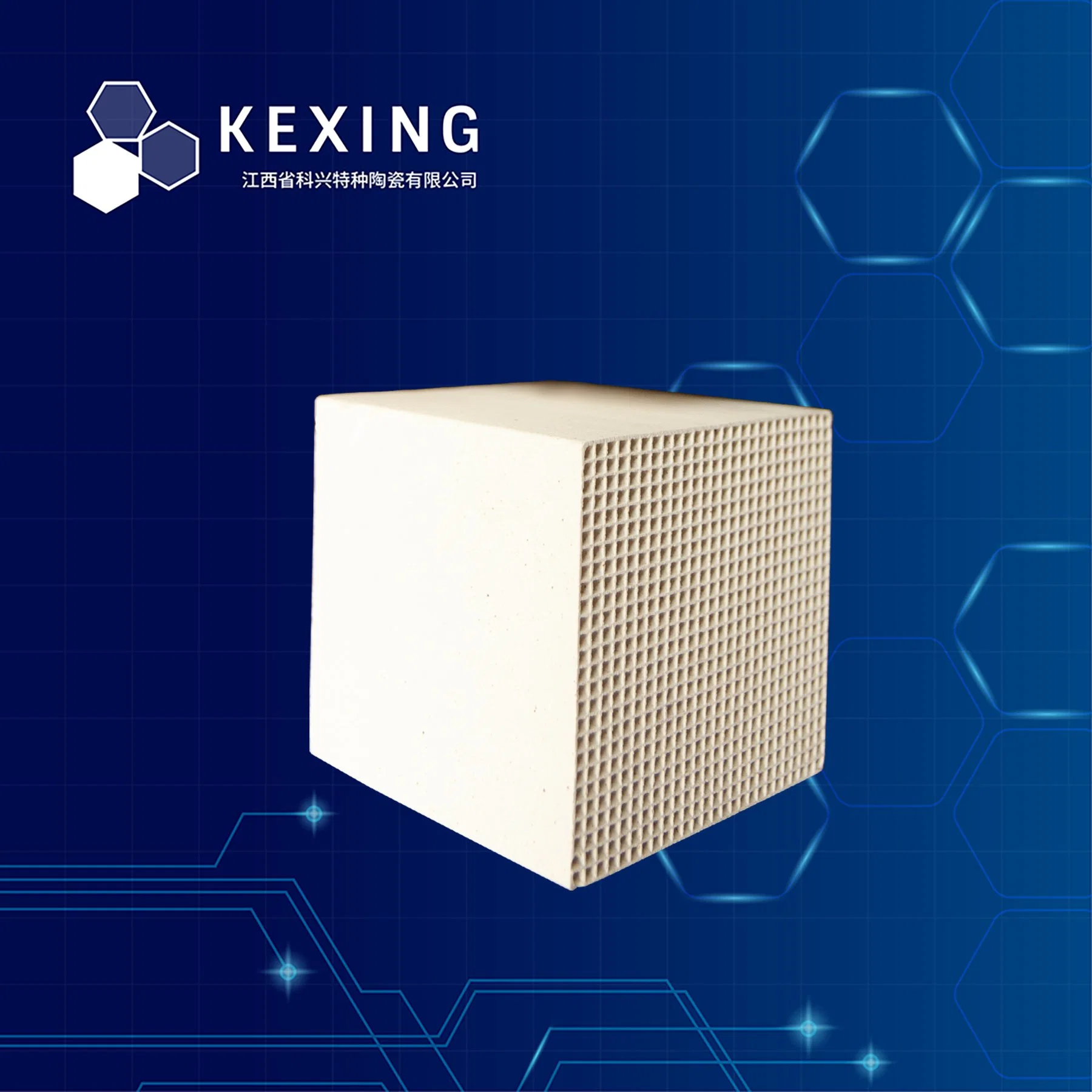 Zirconia Corundum	Honeycomb Ceramic Regenerator	100X100X100mm	Square Cell 2mm	Steel, Forging & Smelting Furnace	107