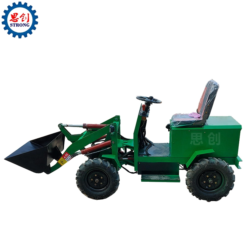 Four-Wheel Drive Electric Loader Mini Loader Battery Operated