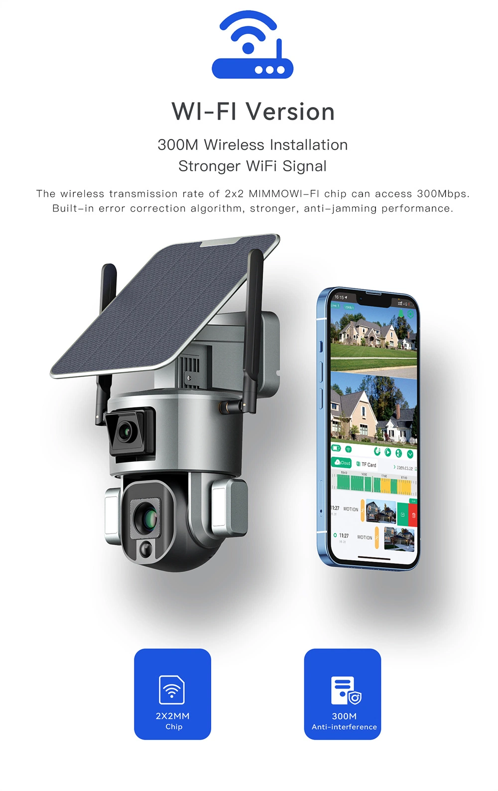 Caméra mobile 4G solaire caméra dôme de vidéosurveillance d'extérieur Surveillance étanche