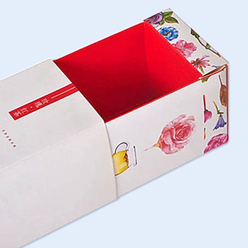 Rose Thé boîte Boîte d'emballage du papier pour le thé Package