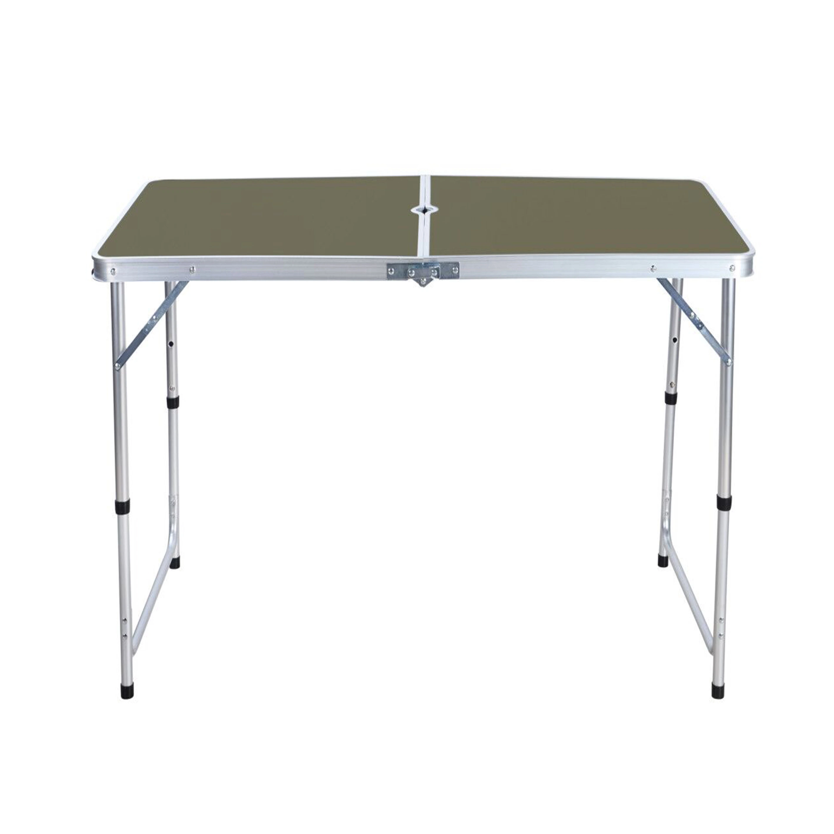 Portable Aluminum Rectangular Folding Camping Outdoor Suitcase Picnic Tables