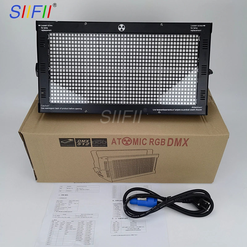 Заводская продажа LED Stage Light DMX Control 1000 Вт RGB Полноцветный светодиодный светильник Strobe Light для DJ Club Этап вечеринки