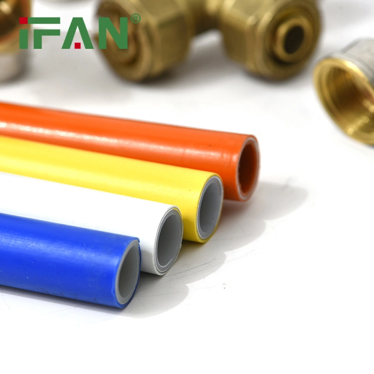 Ifan Factory Price Brass Color Pex Fitting Customized Pex Pipe Fitting