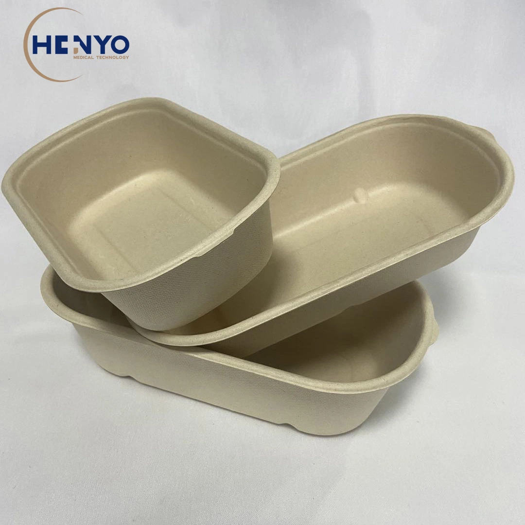 850ml Single Compartment Eco-Friendly Biodegradable Tableware Lunch Box Mess Tin