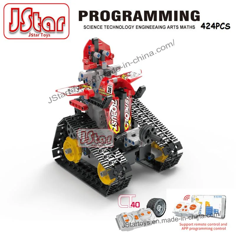 L'app Remote Control Kits de programmation de blocs de briques de jouets pour enfants de la tige jouets de construction de projets éducatifs Set Cool Engineering RC RC du robot de réservoir de voitures à chenilles