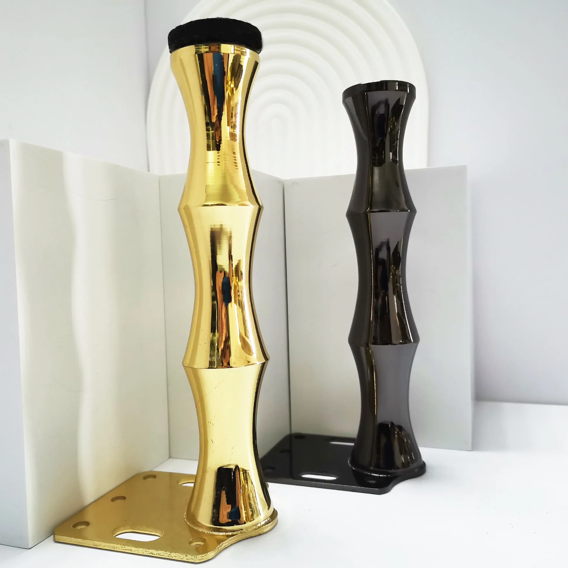 New Design Gun Black Gold Sofa Leg Cabinet Base Furniture Accessory
