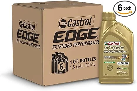 Castrol Edge Extended Performance SAE 5W-30 Advanced Full Synthetic Motor Oil, 5 Quart, Available.