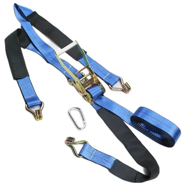 Durable Tensioner Universal Binding Belt Blue Ratchet Belt Strap