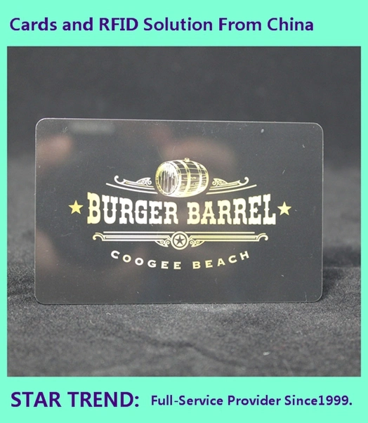 Karate Card with Magnetic Stripe Made Plastic