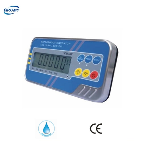 Pantalla LCD electrónico digital indicador de pesaje de acero inoxidable resistente al agua IP67 Cargador de indicador de sistema de pesaje