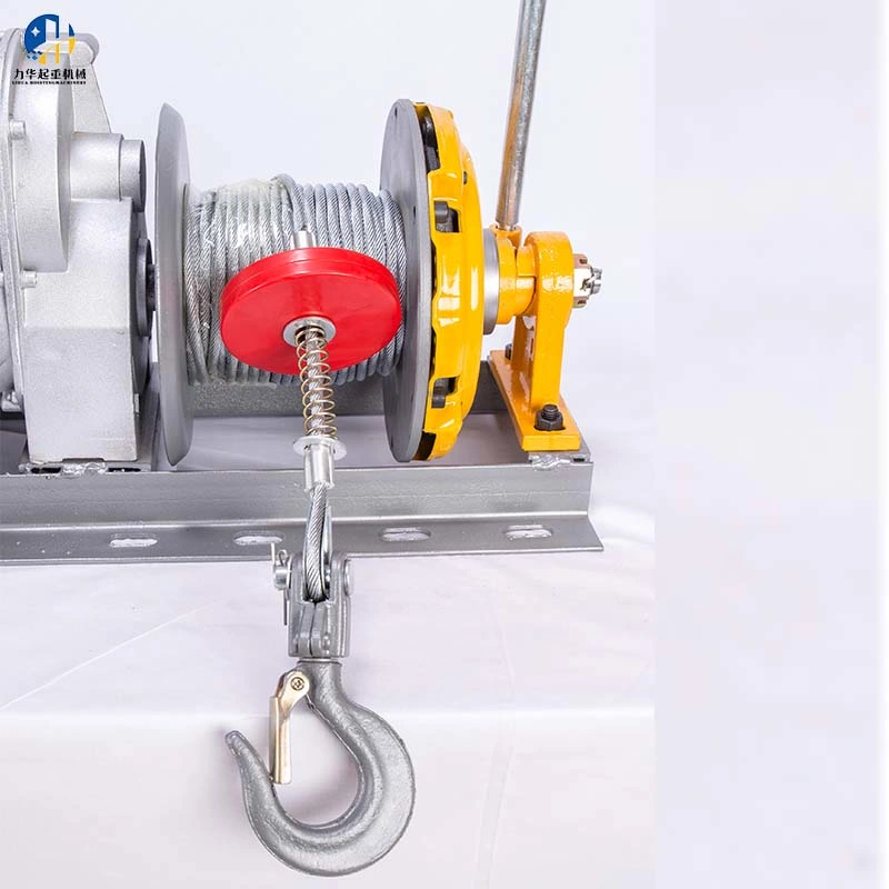 800kg 1450W Double Hook Lifting Equipment Electric Wire Rope Winch