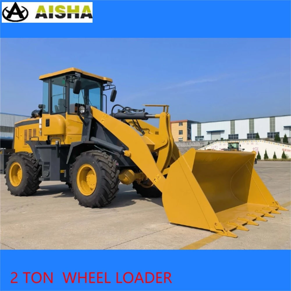 2 Ton Compact Small Front End Mini Wheel Loader with 60kw Engine