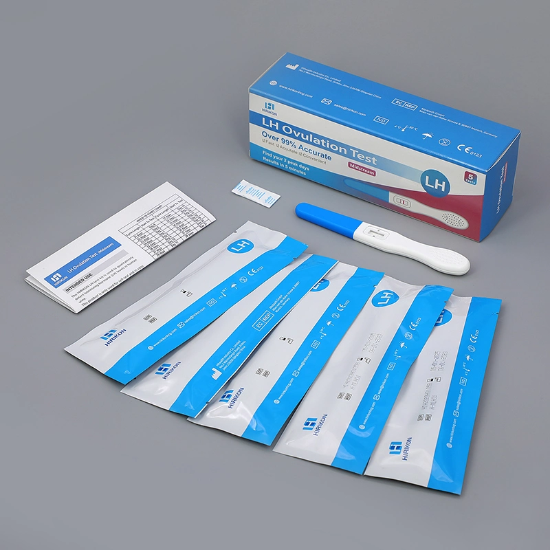 Hirikon Lh Ovulation Test Medium Flow Ovulation Test Simple Single Side Easy to Operate