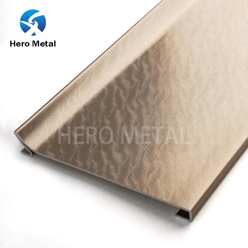 Decorative Material Wall Protection Membrane Coating Aluminum Baseboard