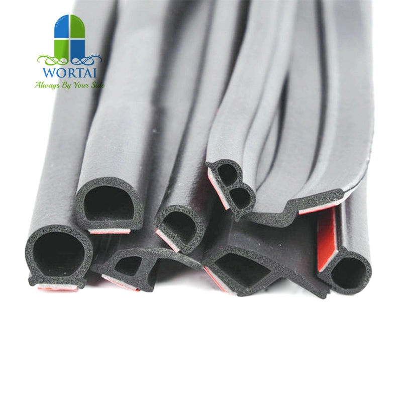 High quality/High cost performance  Foam EPDM Extruded 3m Adhesive Car Door Rubber Seal Rubber Sealing Strip